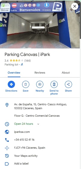 Parking Canovas iPark