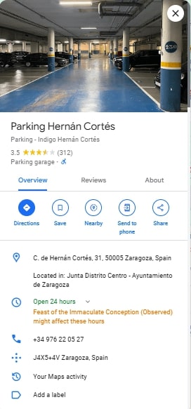 Parking Hernan Cortes