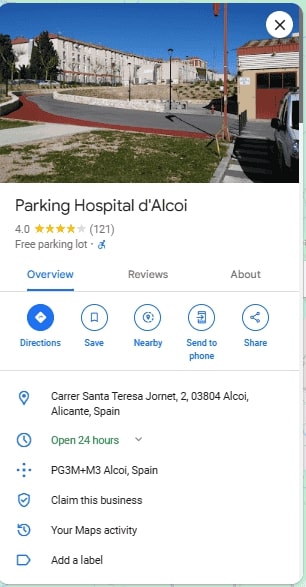 Parking Hospital dAlcoi