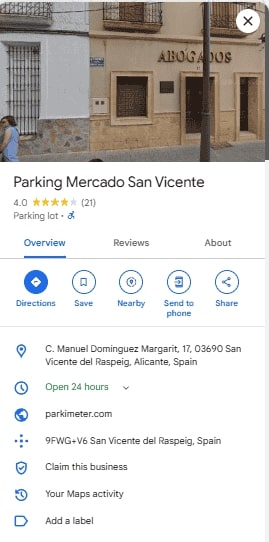 Parking Mercado San Vicente