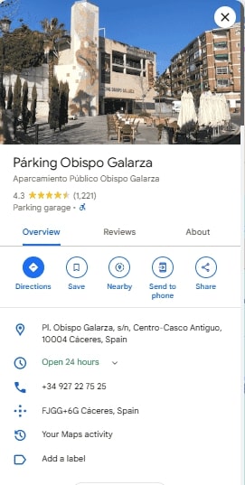 Parking Obispo Galarza