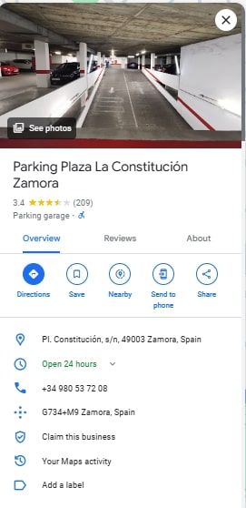 Parking Plaza La Constitucion Zamora