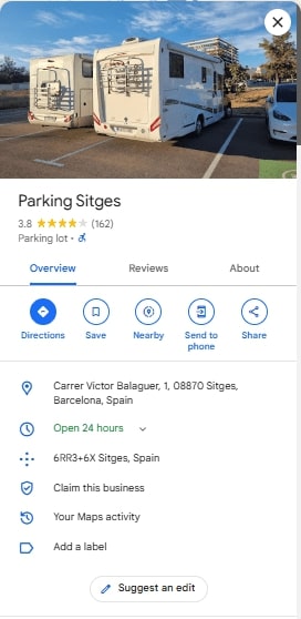 Parking Sitges