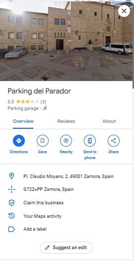 Parking del Parador