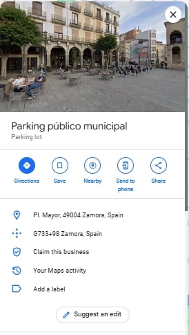 Parking publico municipal