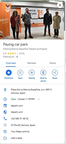 Paying car park