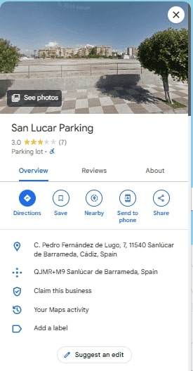 San Lucar Parking 1