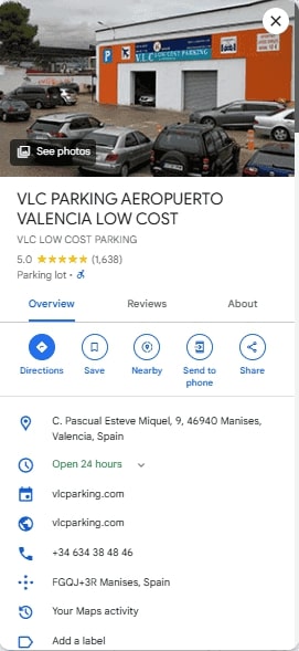 VLC PARKING AEROPUERTO VALENCIA LOW COST 1