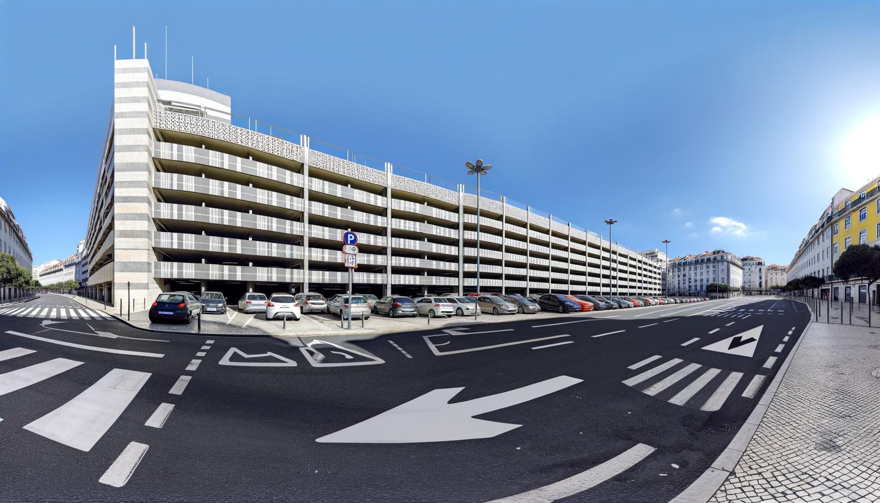Liberdade Car Park in Lisbon