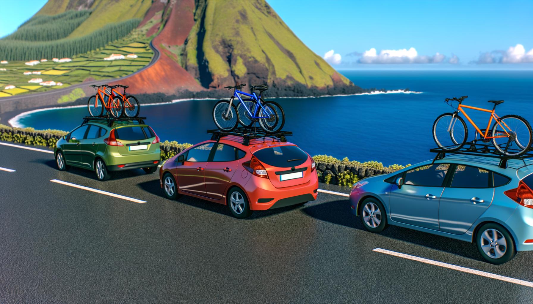 postazores car rental with bike racks