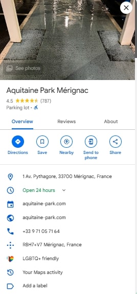Aquitaine Park Merignac
