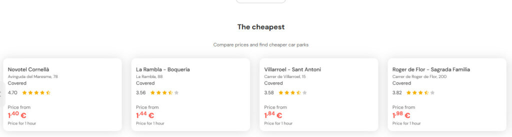 Cheapest parking at Parking express T1