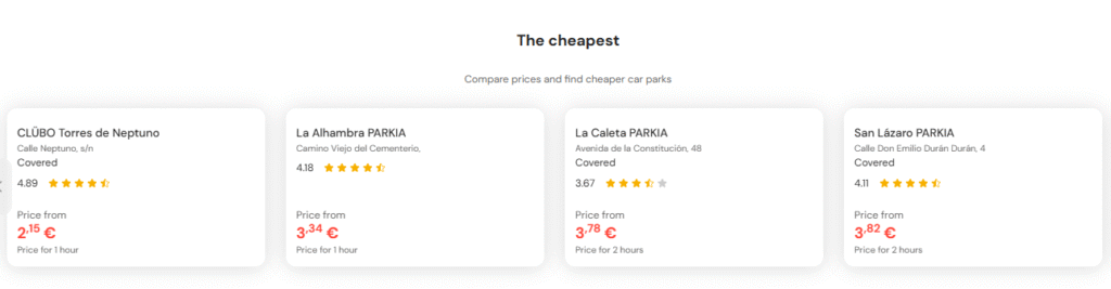 Cheapest parking in Alhambra