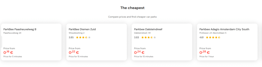 Cheapest parking in Amsterdam Airport Schiphol