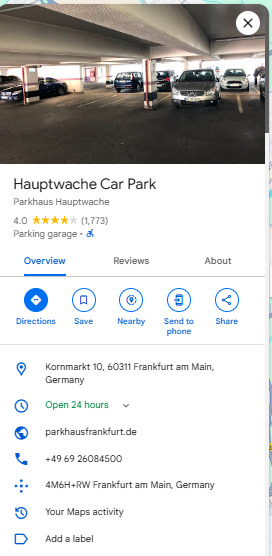 Hauptwache Car Park