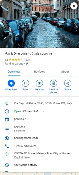 Park Services Colosseum
