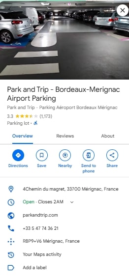 Park and Trip Bordeaux Merignac Airport Parking