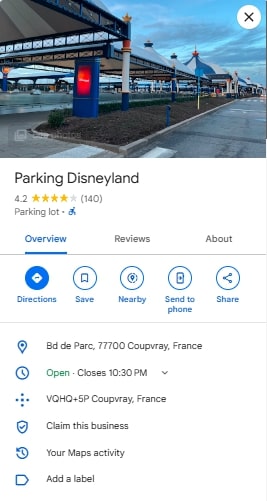 Parking Disneyland