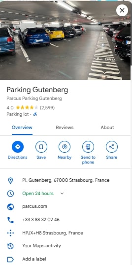 Parking Gutenberg