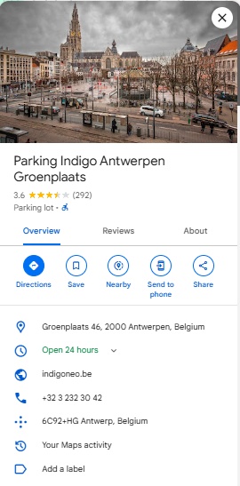 Parking Indigo Antwerpen Groenplaats