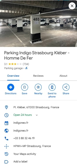 Parking Indigo Strasbourg Kleber Homme De Fer