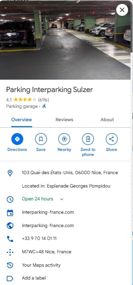 Parking Interparking Sulzer