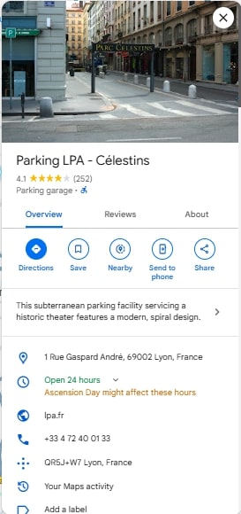 Parking LPA Celestins
