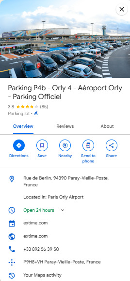 Parking P4b Orly 4 Aeroport Orly Parking Officiel