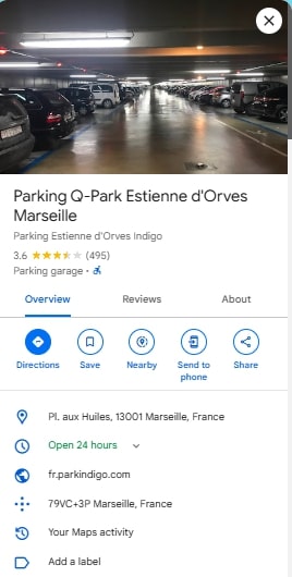 Parking Q Park Estienne dOrves Marseille
