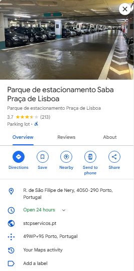 Parque de estacionamento Saba Praca de Lisboa 1