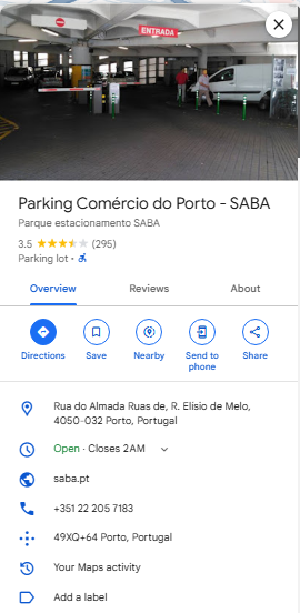 Parque estacionamento SABA 1