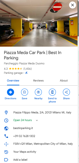Piazza Meda Car Park Best In Parking Piazza Meda Car Park Best In Parking