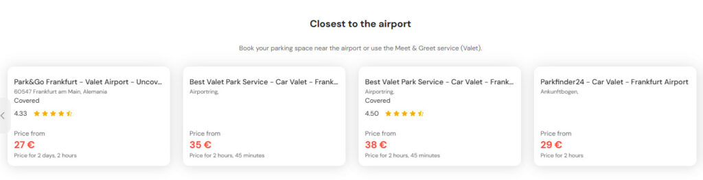most central parking at frankfurt airport