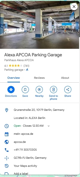 Alexa APCOA Parking Garage