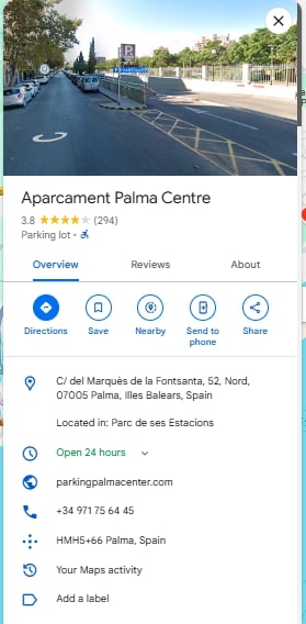 Aparcament Palma Centre