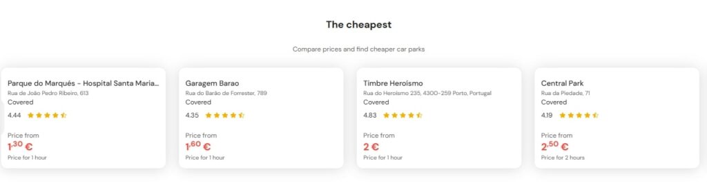 Cheapest parking at Porto Airport Francisco Sa Carneiro