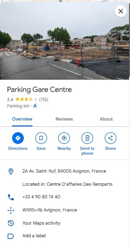Parking Gare Centre