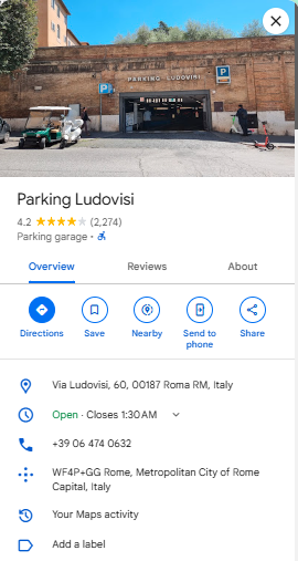Parking Ludovisi