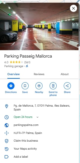 Parking Passeig Mallorca