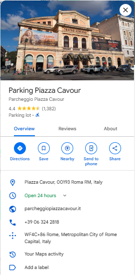 Parking Piazza Cavour