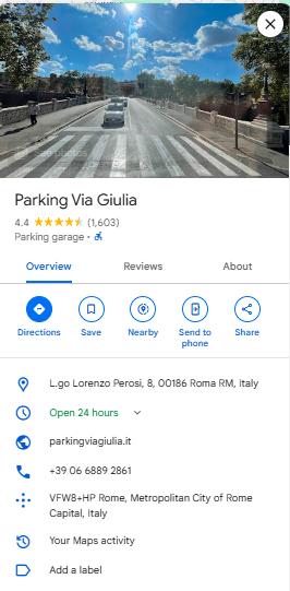 Parking Via Giulia