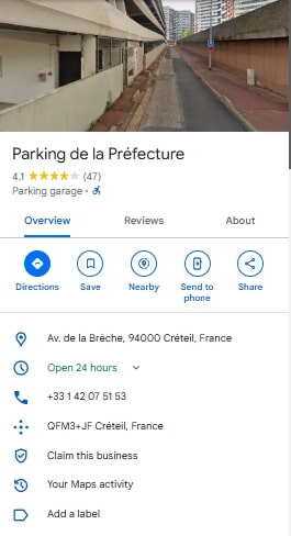 Parking de la Prefecture