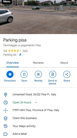 Parking pisa