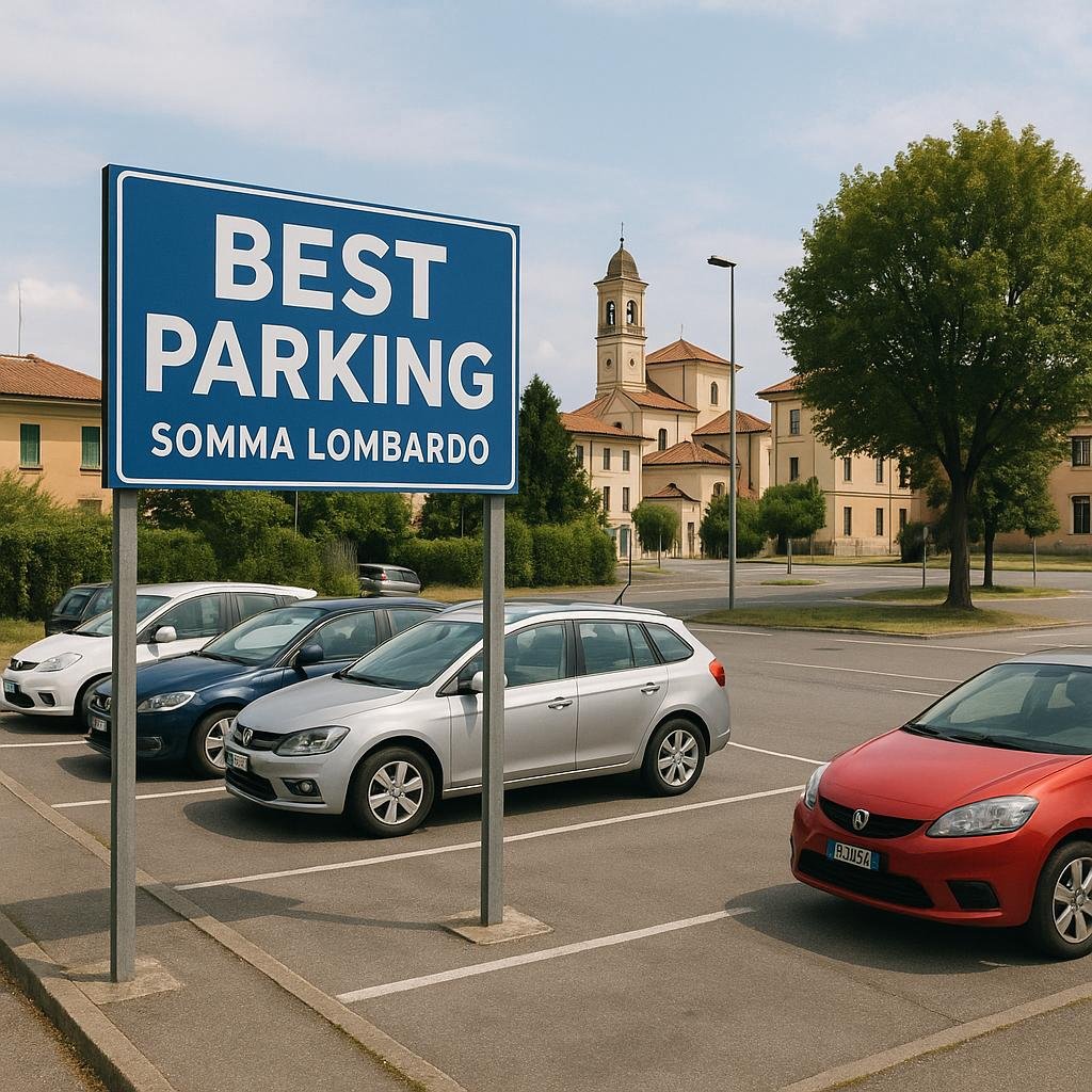 Low-cost airport parking in Somma Lombardo near Malpensa