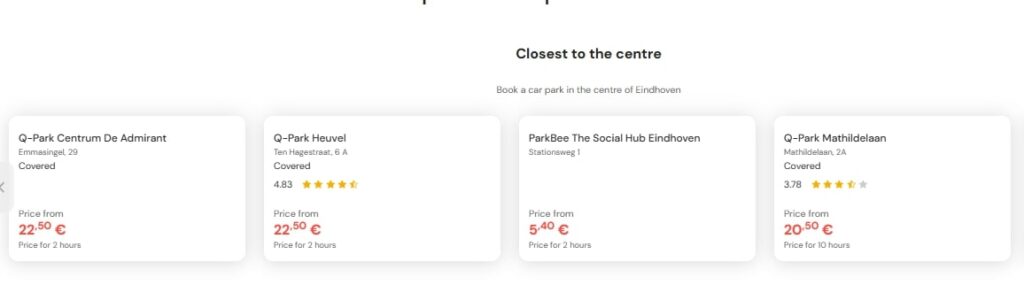 most central parking in Eindhoven