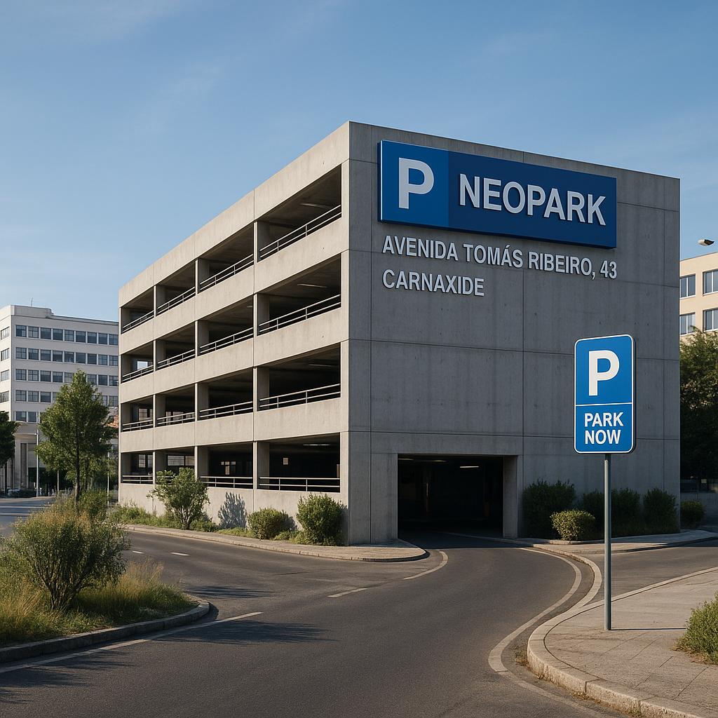 neopark in carnaxide portugal Neopark parking structure at Avenida Tomás Ribeiro.