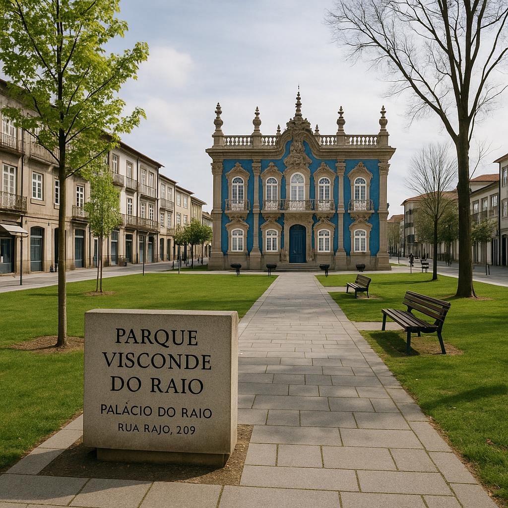 Parque Visconde do Raio in Braga, Portugal