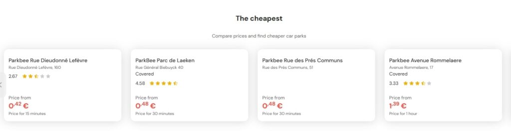 Cheapest Parking in Atomium