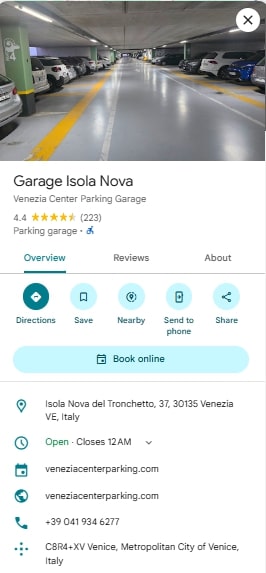 Garage Isola Nova