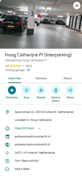 Hoog Catharijne P1 Interparking